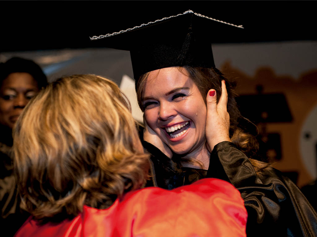 O melhor momento, a colação de grau
