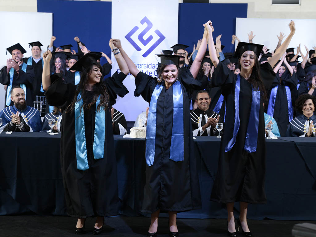 O melhor momento, a colação de grau
