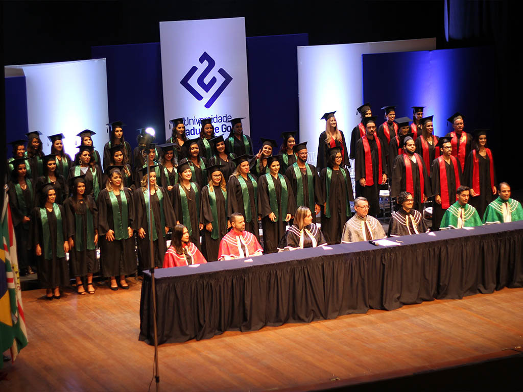 O melhor momento, a colação de grau
